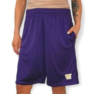 NCAA Huskies WWU Collegiate Basketball Shorts Purple Medium